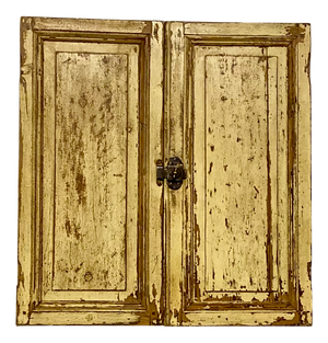 Small Patinated Double Door, 1890s