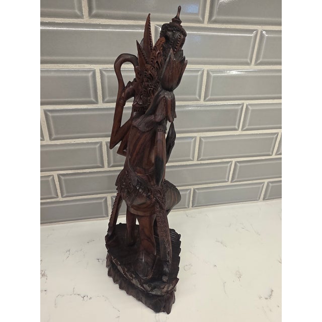 Vintage Mid-Century Balinese Modernist Multi-Armed Deity – Bima Brothers Provenance For Sale - Image 4 of 12