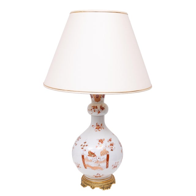 1950s Large Hand Painted Chinoiserie Table Lamps, France, 1950s, Set of 2 For Sale - Image 5 of 11