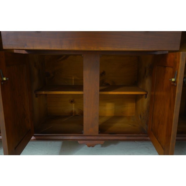 Brown Dr Dimes Cherry Stepback Dutch Cabinet Cupboard For Sale - Image 8 of 18