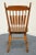 Wood Tell City Furniture Hard Rock Maple Colonial Style Cattail Back Dining Chair For Sale - Image 7 of 9