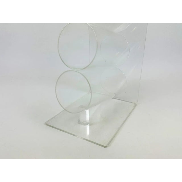 Vintage Acrylic Wine Rack, 1970s, in Very Good conditions. Designed 1970 to 1979
