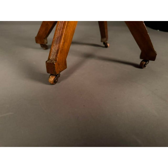 American Eastlake Victorian Walnut Marble Top Tea Table With Original Finish, Circa 1880 For Sale - Image 9 of 17