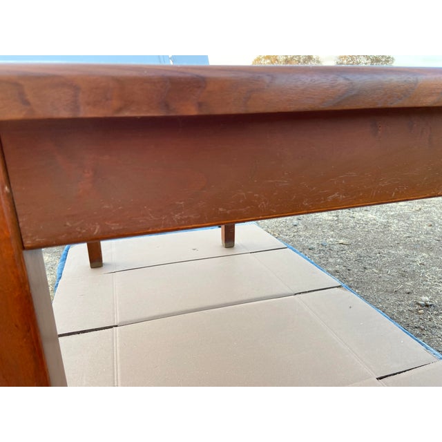 Vintage Mid Century Modern Walnut Library Table by the Jasper Desk Company 1959 For Sale - Image 10 of 17