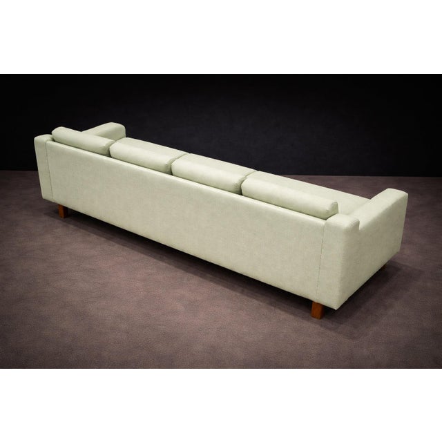 Sergio Rodrigues “Caola” Sofa in Brazilian Rosewood and Green Fabric, 1960s - Lot 125 For Sale - Image 11 of 13