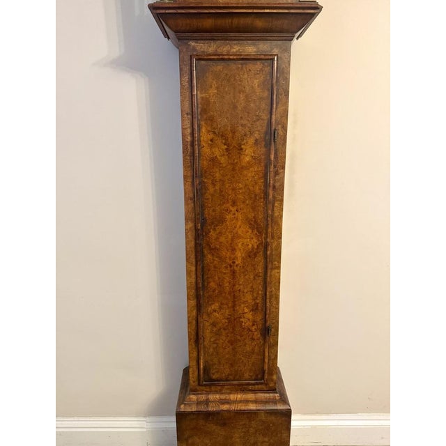 Early 18th Century Burr Walnut Longcase Clock by Henry Massy, 1710 For Sale - Image 5 of 9