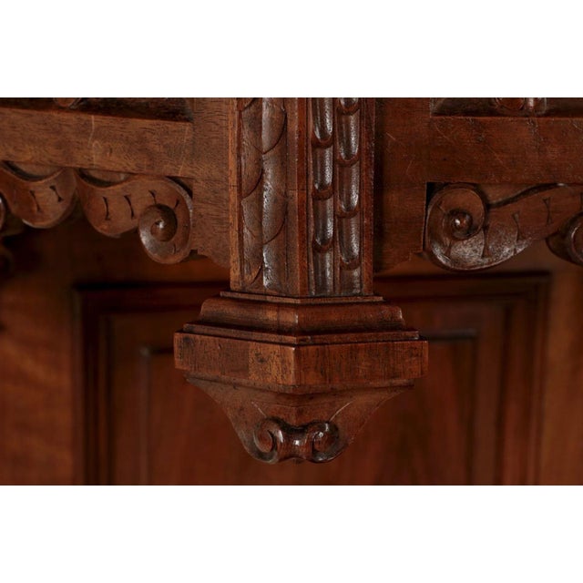 French Gothic Revival Carved Walnut Cupboard, Circa 1880 For Sale - Image 11 of 18