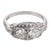 Contemporary Mid Century 1.10 Carat Diamond Platinum Ring, Size 5.75 For Sale - Image 3 of 6