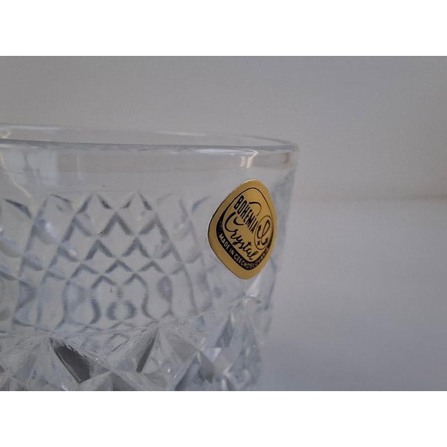 Vintage Crystal Whiskey Decanter and Tumblers from Bohemia, 1980s, Set of 7 For Sale - Image 13 of 18