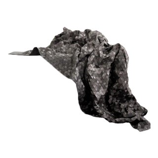 Black Wooden Textile by Elisa Strozyk For Sale