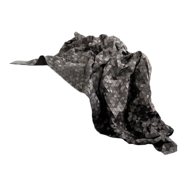 Black Wooden Textile by Elisa Strozyk For Sale