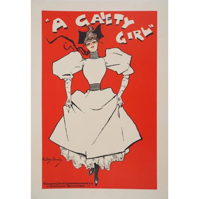 Dudley Hardy, A Gaiety Girl, 1895, Original Lithograph For Sale