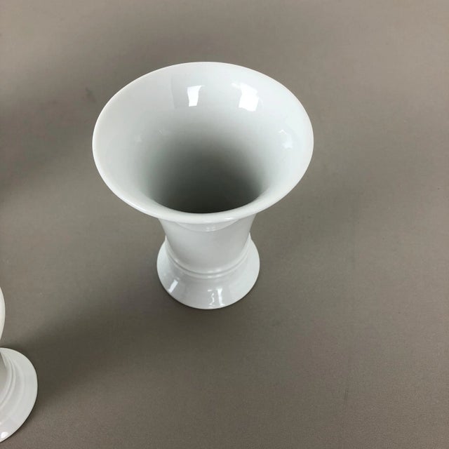 Porcelain Op Art Vase Vase by Fürstenberg Ceramics, Germany, 1970s, Set of 3 For Sale - Image 9 of 18