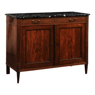 French Buffet with Black Marble Top, 19th C. For Sale