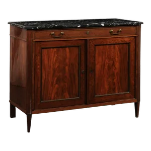 French Buffet with Black Marble Top, 19th C.