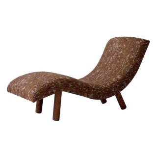 Late 20th Century Wave Chaise by Enrico Bartolini in Zak+Fox Brassica For Sale