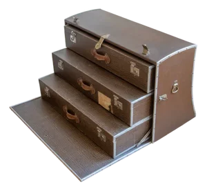 Car Trunk with Drawers, 1890s