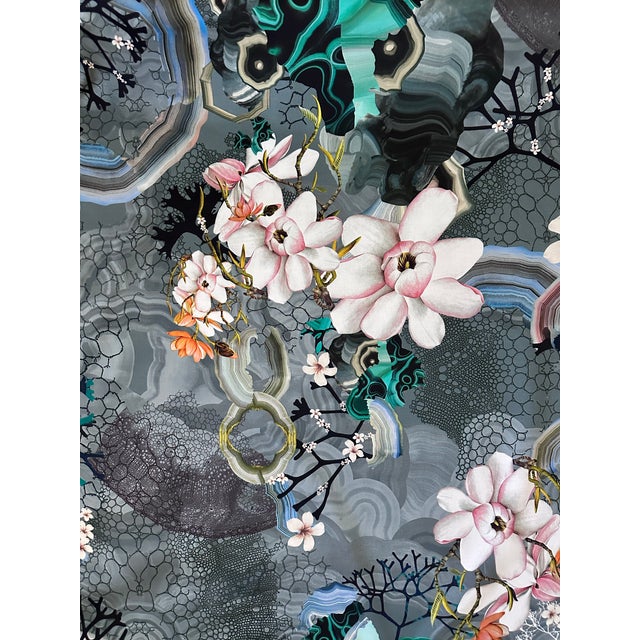 2020s Christian Lacroix Designers Guild Algae Bloom 2 1/2 Yards Fabric Fcl7062-01 Utopia Collection For Sale - Image 5 of 5