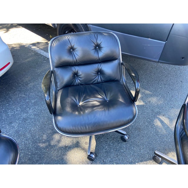 Knoll Vintage Mid Century Modern Knoll Pollock Desk Chairs Set of 4 For Sale - Image 4 of 18