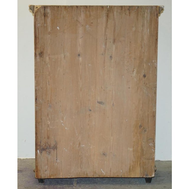 German Aqua Blue Hand Painted Marriage Wardrobe, 1818 For Sale - Image 13 of 18