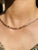 5.45ct Ranibow Sapphire Square Cut Tennis Necklace in 18k Yellow Gold For Sale - Image 4 of 13