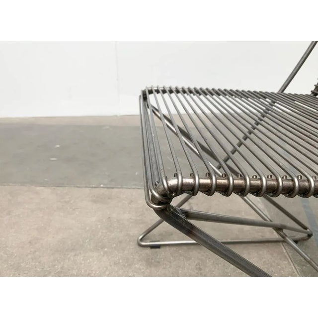 Vintage German Kreuzschwinger Lounge Chair by Till Behrens for Meyer Stahlmöbel, 1980s For Sale - Image 12 of 18