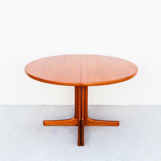 Brown 1960s Restored Swedish Mid Century Modern Teak Extension Dining Table Attributed to Joc For Sale - Image 8 of 13