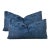 Navy Pagoda Down Filled Lumbar Pillows - A Pair For Sale