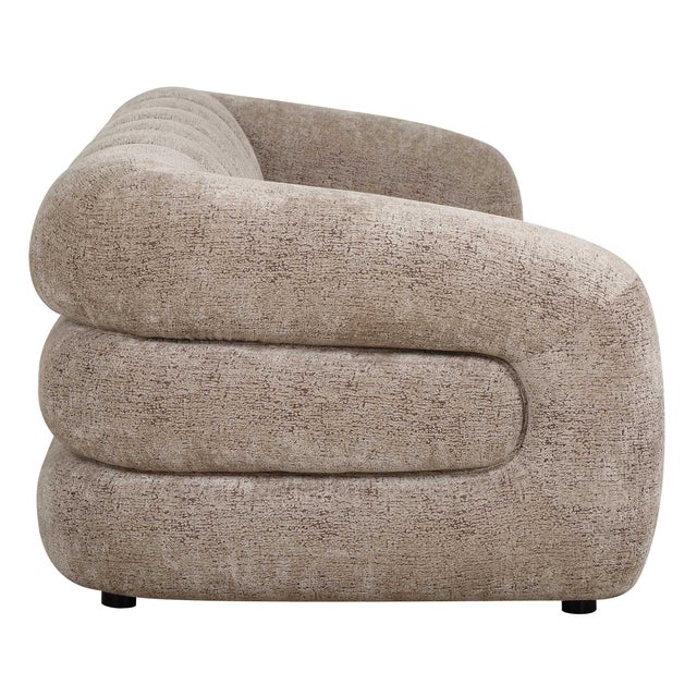 Modella Upholstered Chenille Sofa For Sale - Image 9 of 11