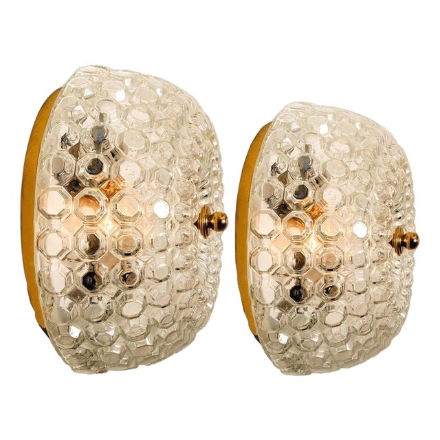 Bubble Flush Mounts or Wall Sconces attributed to Limburg, 1960s, Set of 2 For Sale