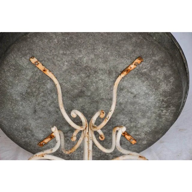 Zinc Top Garden Table or Plant Stand Chairish