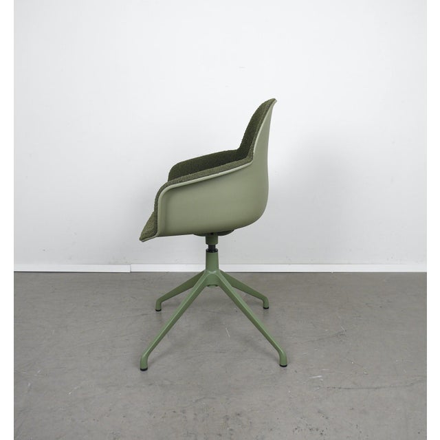 Early 21st Century Swivel Chair with Green Fabric by Studio Ape for Zuiver, Netherlands, 2010s For Sale - Image 5 of 18