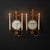 Mid-Century Italian Gilded Floral Mirror Sconces For Sale - Image 4 of 5