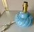 Mid-Century Iridescent Blue Ceramic Lamp Base in the style of Tommaso Barbi, 1970s, in Very Good conditions. Designed 1970...