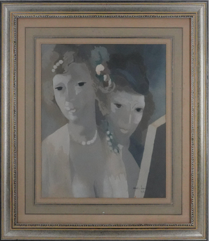 Marie Laurencin, Jeunes filles aux perles, Lithograph