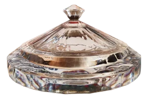 Candy Holder in Heavy Crystal by Antonio Imperatore, Italy, 1970s