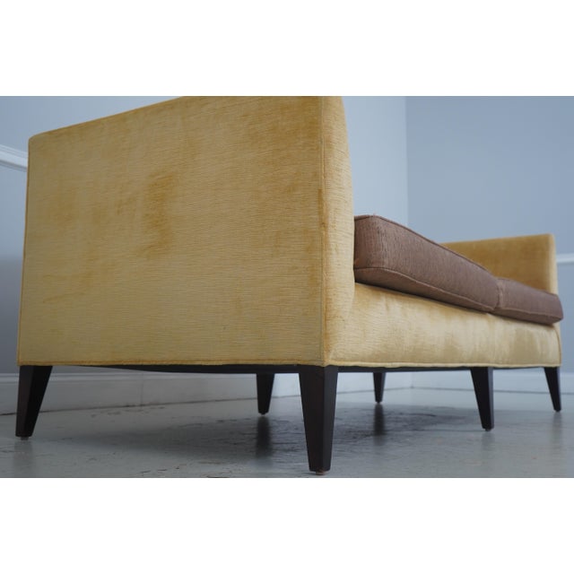 1990s Baker Modern Design Upholstered Sofa For Sale - Image 5 of 18