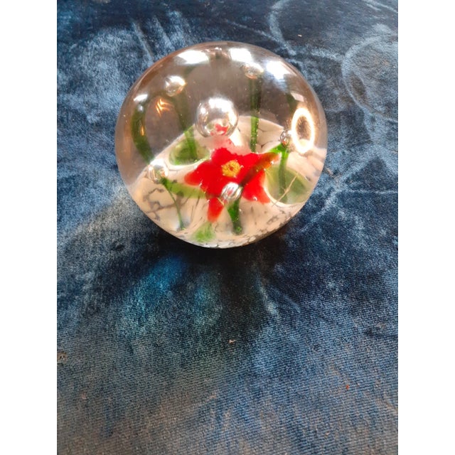 1980s Signed Marian Pyrcak Mp Poland Christmas Paperweight For Sale - Image 4 of 8