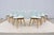 Danish Iskos-Berlin for Muuto Blue Leather Fiber Side Chairs Wood Base, Set of 6 For Sale - Image 9 of 18