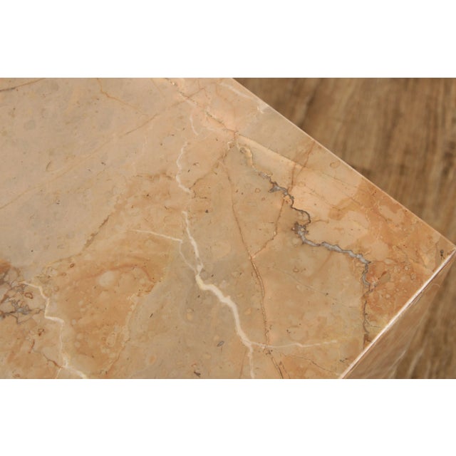 Contemporary Marble Block Coffee or Low Table For Sale - Image 10 of 13