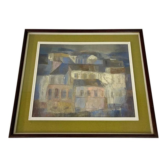 Italian Landscape Painting, 1970s, Oil & Pastel, Framed For Sale - Image 10 of 10