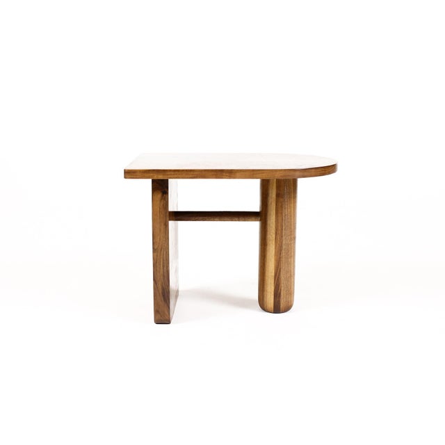 Mid-Century Modern Custom Modernist Rectangular Side End Table — Ventana — Walnut + White Oak For Sale - Image 3 of 8
