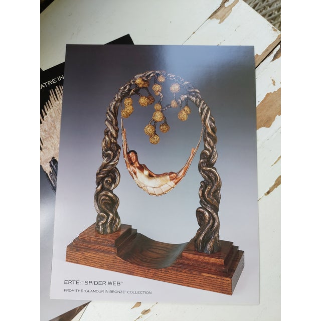 1980s Erte Sculpture Gallery Flyer Series - Set of 7 For Sale - Image 4 of 9