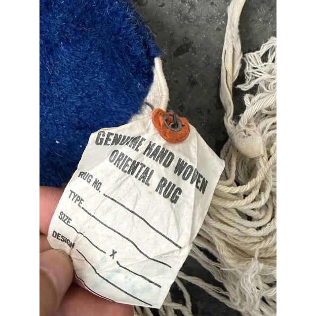 4ft × 6ft Chinese Floral Wool Area Rug, Circa 1979 For Sale - Image 11 of 12