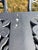 Florentine Vintage Star & Dolphin Cast Metal Patio Dining Set – Table & 6 Chairs For Sale - Image 4 of 5