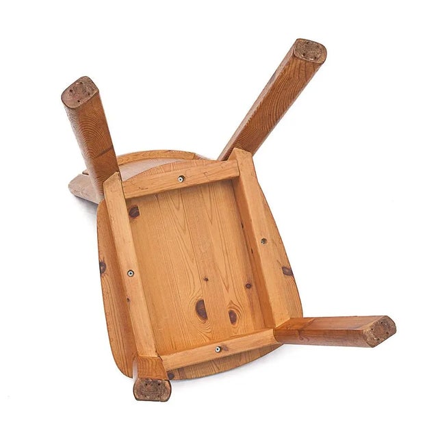 Wood Les Arcs Chairs attributed to Charlotte Perriand, 1960s, Set of 4 For Sale - Image 7 of 9