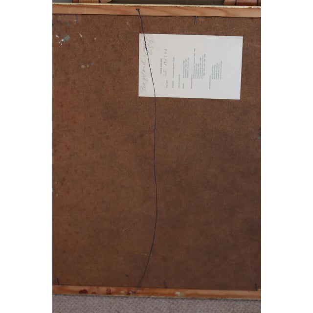 Pia H. Campbell, Town, 1950s, Oil on Canvas, Framed For Sale - Image 17 of 18