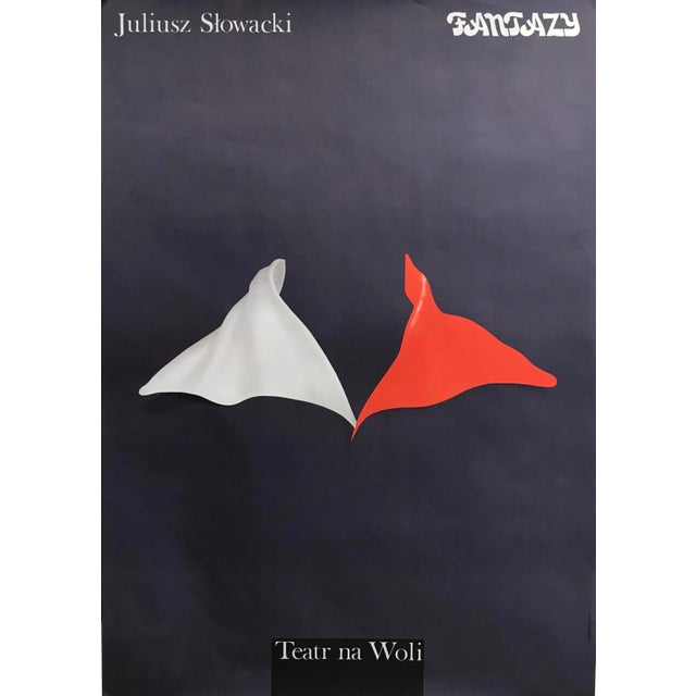Original 1980 Polish Theatre Poster, Fantazy For Sale