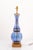 These vintage mid-century Marbro cobalt blue glass lamps feature an elegant double-globe/hourglass shape accented with...