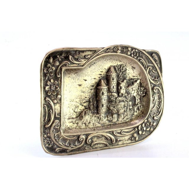 Silver Ring with Raised Floral Motifs For Sale - Image 6 of 7